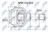 ШАРНІР РІВНИХ КУТОВИХ ШВИДКОСТЕЙ | VW SHARAN -00, SEAT ALHAMBRA -00, FORD GALAXY -00 /ЛІВ/ NTY NPWVW010 (фото 1)