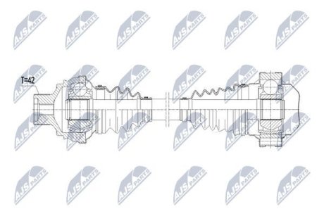 ПІВВІСЬ | AUDI A6 10-18, A6 ALLROAD 12-18, Q5 08-, A7 10-18, A8 10-18 /ЗАД,Л/П/ NTY NPWVW079