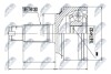 ШАРНІР РІВНИХ КУТОВИХ ШВИДКОСТЕЙ | HONDA ACCORD CU2 2.4 08-, HONDA CR-V RE3/RE4 2.4 07- NTY NPZHD058 (фото 1)