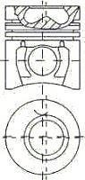 Поршень NURAL 8710320700