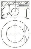 Поршень з кільцями OPEL 82.1 X18XE NURAL 8730770710