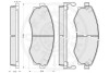 Гальмівні колодки, дискове гальмо (набір) Optimal 10130 (фото 2)