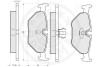 Комплект тормозных колодок, дисковый механизм Optimal 9544 (фото 3)