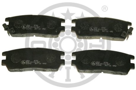 KLOCKI HAMULCOWE MITSUBISHI PAJERO/SHOGUN   CANVAS TOP (V2_W, V4_W), PAJERO/SHOGUN MK II (V3 90-00 TYL SZT Optimal BP09792