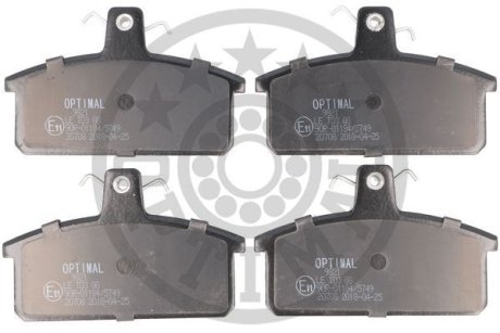 KLOCKI HAMULCOWE SEAT FURA (025A) SUZUKI SAMURAI CLOSED OFF-ROAD VEHICLE (SJ_), SJ 413 (OS) 82-04 PRZOD SZT Optimal BP09821