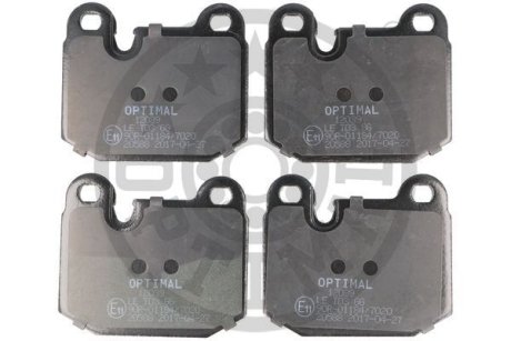 Brake Pad Set Optimal BP12039