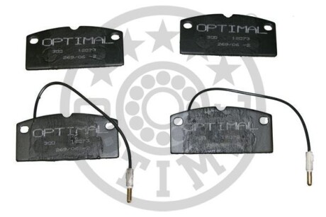 KLOCKI HAMULCOWE AIXAM 400, 500 HATCHBACK, A.721, A.741, A.751 LIGIER AMBRA, BE UP, NOVA P 96-06 PRZOD SZT Optimal BP12073