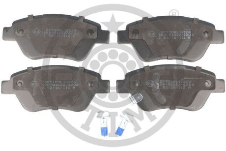 Колодки тормозные (передние) Fiat Doblo 01- (123x53.3x17.3) (с датчика) Optimal BP12324