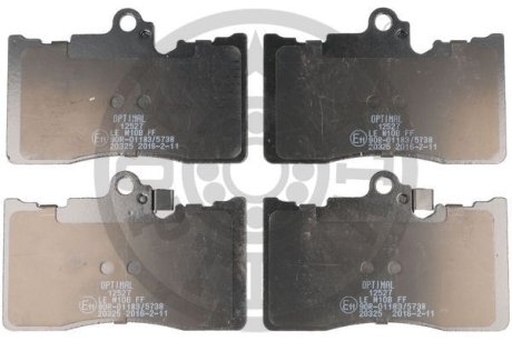 KLOCKI HAMULCOWE LEXUS GS (L1), GS (S19), IS III (E3), RC (C1) 05-11 PRZOD SZT Optimal BP12527