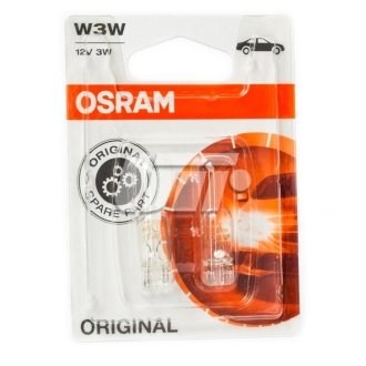 (к/т 2 шт) Автолампа (3W 12V W2,1X9,5D) OSRAM 282102B