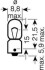 Автолампа (5W 12V BA9s) OSRAM 3860 (фото 2)