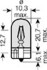 Автомобильная лампа: WY5W 12V 5W W2,1x9,5d OSRAM 4052899570795 (фото 1)