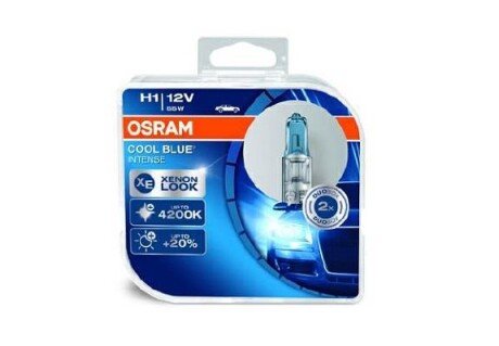 Автолампа Cool Blue Intense H1 P14,5s 55 W светло-голубая OSRAM 64150CBI-HCB