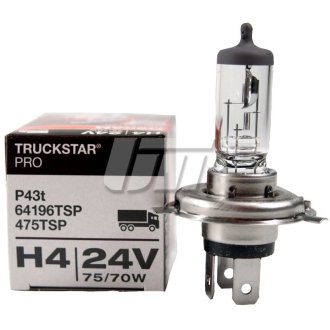 ЛАМПА H4 24V 75W P43t FS Truckstar PRO OSRAM 64196TSP