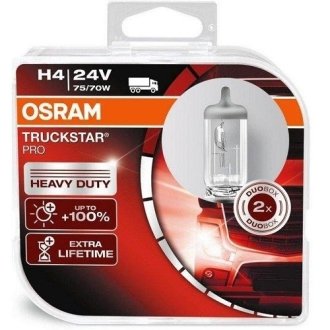 (к/т 2 шт) Автолампа (75/70W 24V P43T) OSRAM 64196TSPHCB