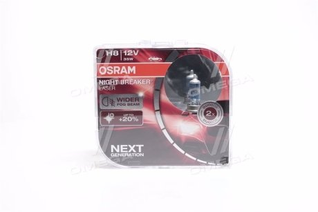 (к/т 2 шт) Автолампа (H8 12V 35W PGJ19-1) OSRAM 64212NLHCB