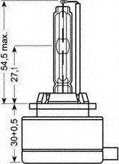 Лампа накаливания, фара дальнего света OSRAM 66154