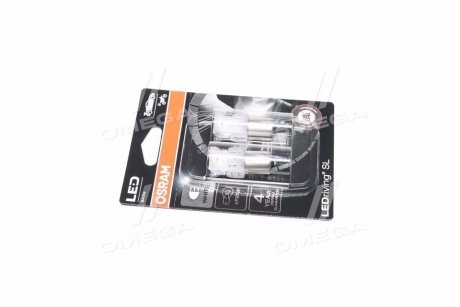 (к/т 2 шт) Лампа світлодіодна LED (2W 12V P21W 6000K) OSRAM 7506DWP02B