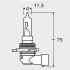 Автолампа (HIR1 12V 65W) OSRAM 9011 (фото 3)
