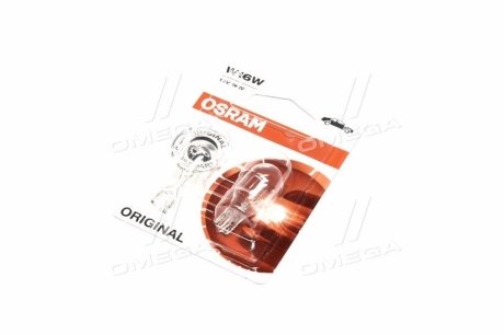 (к/т 2 шт) Автолампа (16W 12V W2,1X9,5) OSRAM 92102B