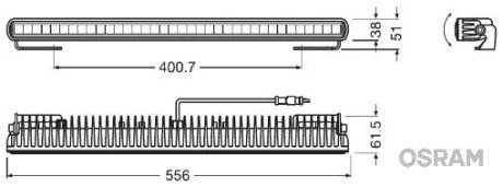 LAMPA LEDRIVING LIGHTBAR SX500-SP OSRAM LEDDL107SP