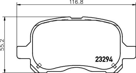 Гальмівні колодки, дискове гальмо (набір) PAGID T1229