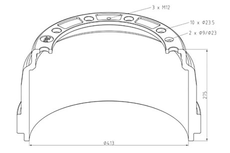 BКBEN HAM PETERS TRUCK 126.089-00 PRZУD SCANIA P,G,R,T 4 96- PE AUTOMOTIVE 12608900A