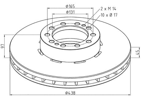 Тормозной диск PE AUTOMOTIVE 25601000A