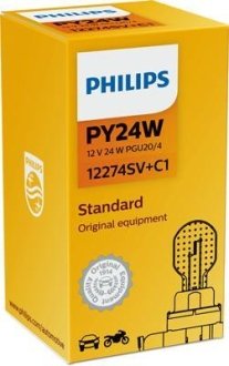 Лампа PY24W PHILIPS 12274SVC1