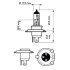 ЛампочкаH4 12V/60/55W P43T-38 +30% VISION MOTO. PHILIPS 12342PRBW (фото 3)