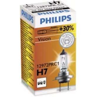 Автолампа Vision H7 PX26d 55 W прозрачная PHILIPS 12972PRC1