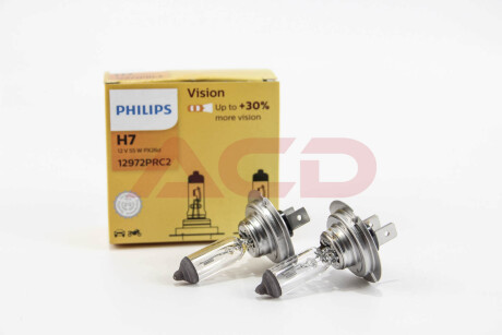 Автолампа Vision H7 PX26d 55 W прозрачная PHILIPS 12972PRC2