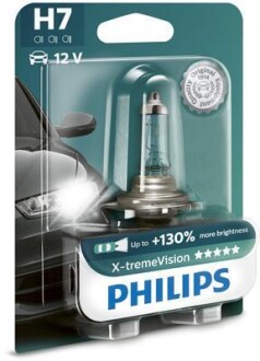 Автолампа H7 12V 55W X-tremeVision +130% PHILIPS 12972XVB1