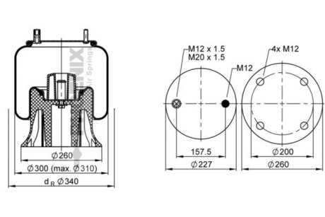 Кожух пневматической рессоры PHOENIX 1 DK 21 B-4