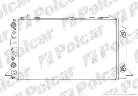 Радіатор охолодження Polcar 130808-7