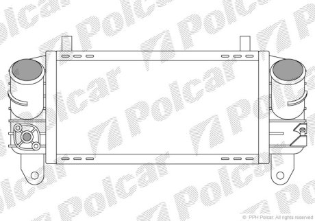 Радіатор повітря (Інтеркулер) Polcar 1322J8-1