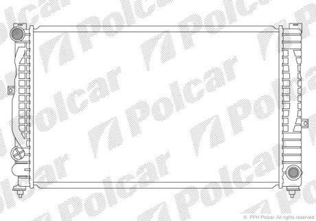 Радіатор охолодження Polcar 132408A7