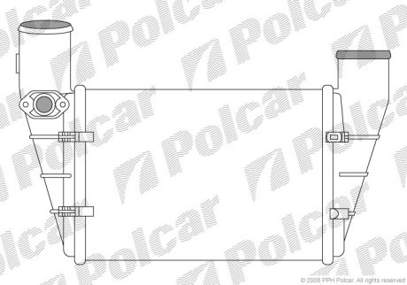 Радіатор повітря (Інтеркулер) Polcar 1325J87X