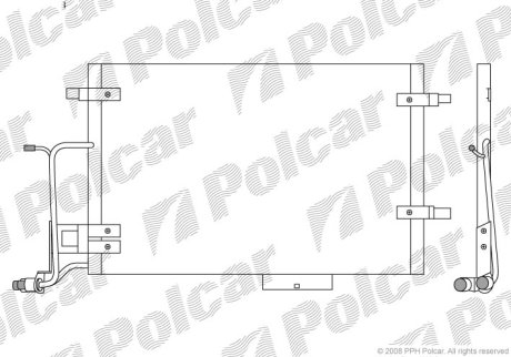 Радіатор кондиціонера Polcar 1326K8C4S (фото 1)