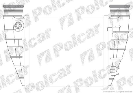 Радіатор повітря (Інтеркулер) Polcar 1336J8-3