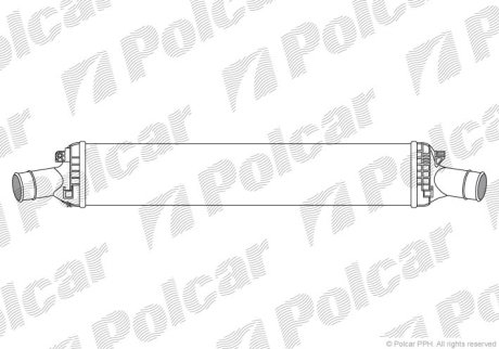 Радіатор повітря (Інтеркулер) Polcar 1337J8-2 (фото 1)