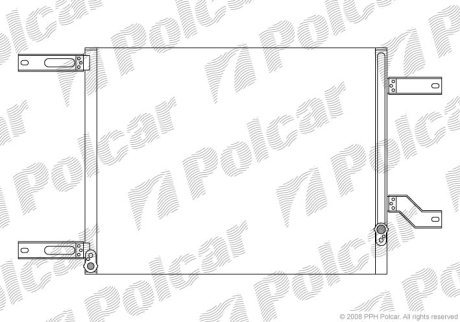 Радіатор кондиціонера Polcar 1407K8C1