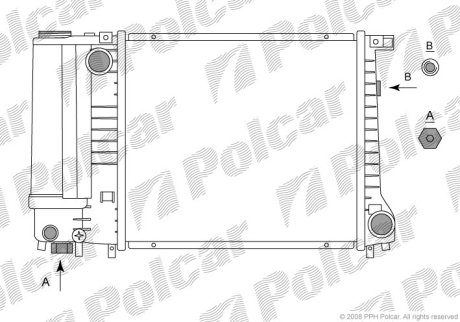 Радіатор охолодження Polcar 200508-5