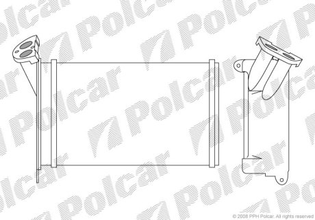 Радіатор обігріву Polcar 2005N8-2