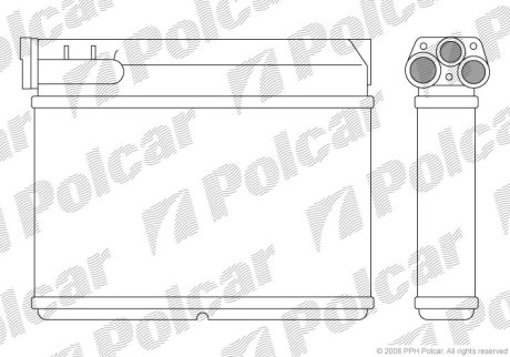 Радіатор обігріву Polcar 2007N8-1