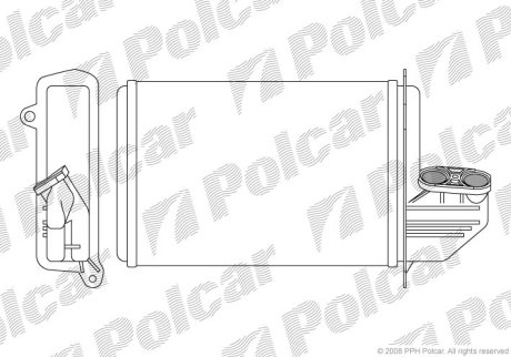 Радіатор обігріву Polcar 2007N8-2 (фото 1)