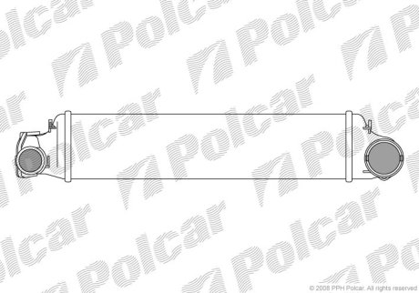 Радіатор повітря (Інтеркулер) Polcar 2009J8-1