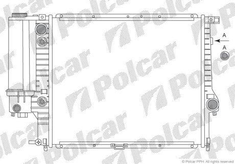 Радіатор охолодження Polcar 201408A1