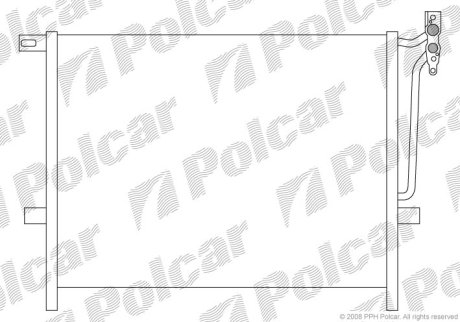 Радіатор кондиціонера Polcar 2034K8C1