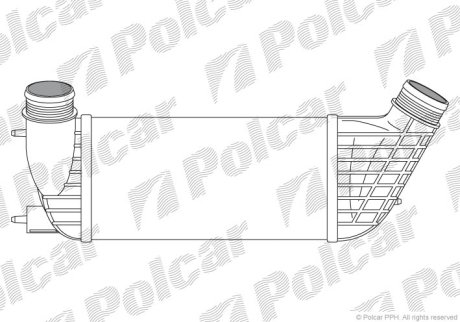 Радіатор повітря (Інтеркулер) Polcar 2397J8-2